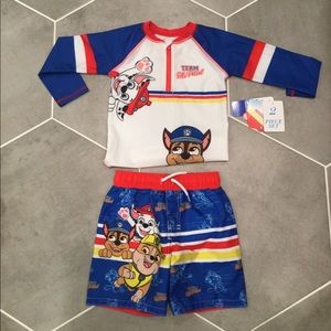 NWT Two Piece Toddler Swim Set